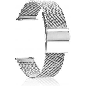 Kal-Bracelet De Montre Métal Pour 22mm 20mm Bracelet De Montre En Acier Inoxydable Réglage Rapide 22mm 20mm Bracelet De Remplacement Pour Homme Femme - Argent - Neuf