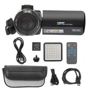 Camera video numerique HD 1080p 18x 30mp, ecran LCD 3 pouces, avec eclairage LED - Neuf