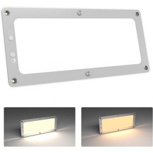 Ulteronixshop-12v Plafonnier Led Camping-Car 11w Lampe De Plafond, Dimmable 2 Temp&eacute;ratures De Couleur &Eacute;clairage Int&eacute;rieur Pour Caravane Bateau Yacht, 32,5cmx14,5cm Dc12-24v Montage En Surface 1180 Lu - Neuf