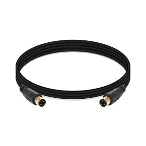 VornixorSarlshop-C&acirc;ble S-Video, Mini-Din 4 broches SVideo m&acirc;le vers m&acirc;le, plaqu&eacute; or, c&acirc;ble adaptateur de rallonge pour TV/HDTV/DVD/VCR/Cam&eacute;scope (1 m) - Neuf