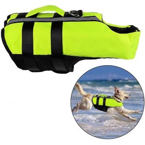 Costume De Natation De Gilet De Sauvetage Réglable Pour Chien De Compagnie - Neuf