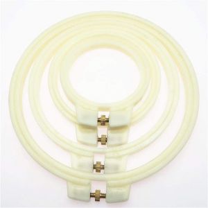 Cerceau de broderie a la main, cadre circulaire en bois pour point de croix, outil de bricolage - Neuf