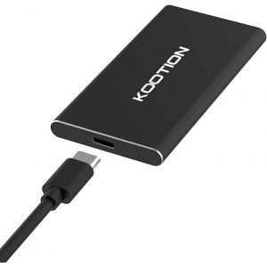 Loc-Disque Dur Externe Portable De 1 To, Disque Dur Ssd À Vitesse Rapide Jusqu'à 500 Mo/S Lecture Type C Usb 3.1 Pour Jeux Windows Mac Os Pc Mackbook Ps4 Xbox One (Noir) - Neuf