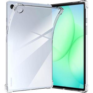 LORANKA-Coque pour Samsung Galaxy Tab A11 8.7 Pouces Transparente Housse de Protection en Silicone Rigide Anti Choc &Eacute;tuisBumper avec Coins Renforc&eacute;s - Neuf