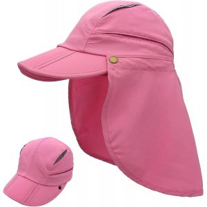 Chapeau Avec Protection Du Cou Détachable Multi-Usages Chapeau De Soleil D'été Protection Solaire Respirant Séchage Rapide Protection Uv.[Z1195] - Neuf