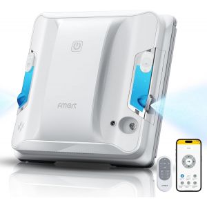 lbgwp60-Robot Nettoyeur De Fenêtre W7 Avec Fonction Pulvérisateur, Robot De Fenêtre Automatique, Puissance D'Aspiration Puissante De 3800 Pa, Réservoir D'Eau De 50 Ml, Planification Automatique Des - Neuf