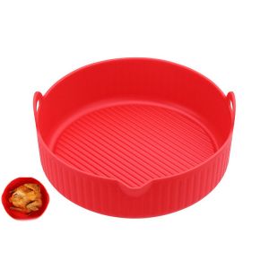 Rev&ecirc;tement En Silicone Pour Friteuse &Agrave; Air Chaud Avec Embout Verseur D'huile, R&eacute;sistant &Agrave; La Chaleur, R&eacute;utilisable, Compatible Avec La Plupart Des Friteuses &Agrave; Air Chaud, 19 Cm X 18,5 Cm X 7,8 Cm - Neuf
