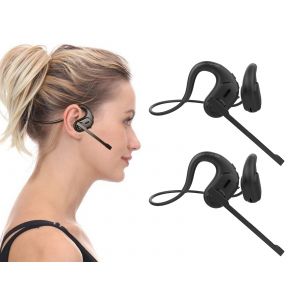 Casque audio Bluetooth 5.3 &agrave; oreillettes ouvertes avec micro amovible - Neuf