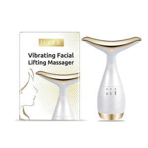 Masseur Raffermissant Vibrant Pour Le Visage - Doré,Anti-Âge,Liftant,Portable - Neuf