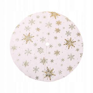 Jupe de sapin de No&euml;l chaude, tablier de sapin de No&euml;l 90 cm, dor&eacute;e - Neuf