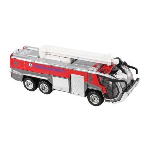 1:32 a&eacute;roport camion de pompiers camion de pompiers &eacute;lectrique moul&eacute; sous pression v&eacute;hicules d'ing&eacute;nierie mod&egrave;le de voiture jouet avec son lumi&egrave;re tirer en arri&egrave;re cadeaux,rouge - Neuf