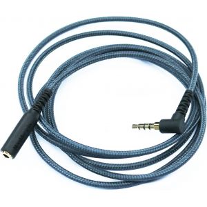 LORANKA-C&acirc;ble d&iquest;extension en cordon tress&eacute; sans n?uds avec connecteur m&acirc;le coud&eacute; &agrave; 4 p&ocirc;les de 3,5 mm et connecteur femelle &agrave; 4 p&ocirc;les de 3,5 mm pour casque audio st&eacute;r&eacute;o 20/50/100/150/200/300 cm - Neuf