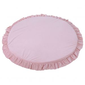 Tapis De Jeu Pour Bebe, Doux Et Sur, En Melange De Coton, Grande Taille, Lavable En Machine (Rose) - Neuf
