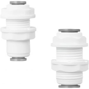 Kalanka-Lot De 2 Connecteur Rapide Pour Filtre À Eau, 1/4"" Connecteur De Cloison+3/8"" Connecteur De Cloison, Connecteurs De Cloison Pour Purificateur D'eau - Neuf