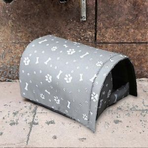 Abri Ext&eacute;rieur Pour Chat Isol&eacute; Et Imperm&eacute;able,Maison Pour Animaux De Compagnie Lavable R&eacute;sistante Aux Intemp&eacute;ries Avec Liti&egrave;re Chaude Pour Toutes Les Saisons (Gris) - Neuf