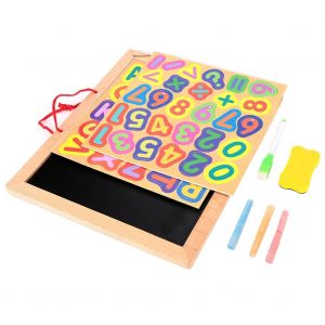 Planche A Dessin Magnetique Double Face En Bois A Suspendre, Jouet Educatif Pour Bebe, Planche A Peinture Pour Enfants - Neuf