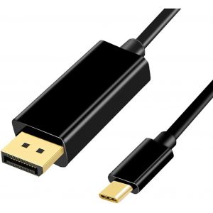 TIANYI-Câble convertisseur USB Type C vers DisplayPort 4K 60 Hz 1,8 m USB 3.1 vers DP UHD pour MacBook Pro, iMac, Dell XPS, Galaxy S8/S9/S10 vers HDTV - Neuf