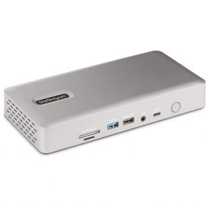 StarTech.com Station d'Accueil Thunderbolt 4 pour &Eacute;crans Multiples, Docking Station/Dock pour Quadruples/Triples/Doubles &Eacute;crans - 2x HDMI/2x DisplayPort, Hub 7x USB, Ethernet 2.5Gb, Power Delivery 98W - Neuf