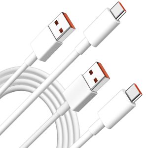 [1m +1m] Câble Usb C Charge Rapide Pour Xiaomi 14t 13t 12t 11t Pro Redmi Note 13 12 11, Câble Usb Type C 6a Charge Turbo Pour Xiaomi 14 Ultra Poco F6 F4 Gt, Usb Vers Usb C Cable Pour Black Shark 4 5 - Neuf