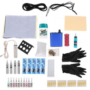 Kit De Tatouage Pour Machine A Tatouer, Liner, Shader, Moteur De Tatouage, Fournitures Pour Artiste, Prise Americaine Bleue 110 V - Neuf