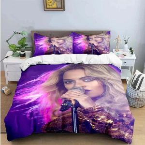 Parure De Lit Avec Housse De Couette Et Taie D'oreiller Pour Garcon S Et Filles, Motif Chanteuse Pop B-Beyonce, Pour Lit Double, Queen Ou King Size - Neuf