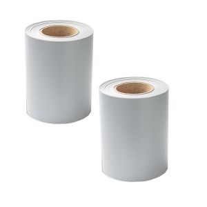 &Eacute;cran D'intimit&eacute; De Jardin Film De Cl&ocirc;ture Protection Contre Le Vent Et Le Soleil 2pcs Pvc 70x0,19m Gris - Neuf