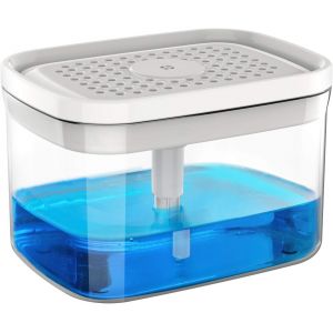 ERYI-2 En 1 Distributeur Liquide Vaisselle Et Porte-Éponge, 900 Ml Distributeur Savon Cuisine, Lave-Vaisselle Pour Cuisine, Blanc - Neuf