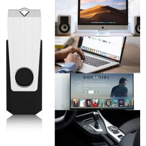 Clé Usb 16Go 2.0 Led Lot De 5 Clef Usb 2.0 16 Go 5 Pièces Cle Usb Flash Drive 16 Giga Portable Avec Pince En Métal À 360° Compatible Avec Pc (Noir Bleu Rouge Vert Orange) - Neuf