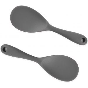 Kalanka-Cuill&egrave;re De Service En Silicone Pour Cuiseur &Agrave; Riz, Ustensiles De Cuisine Pour Autocuiseur, Pur&eacute;e De Pommes De Terre Ou Plus (2 Pi&egrave;ces, Gris) - Neuf