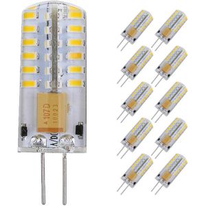 Paquet De 10 3 Watt Ac/Dc 12v G4 Led Ampoules,Equivalent À L'ampoule De La Lampe Halogène De 30w,3000k Lumière Chaude[Amp747926] - Neuf