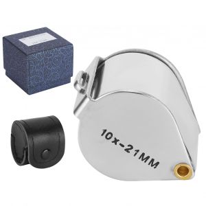 Loupe Optique 10x Pliable Et Portable Pour La Detection Et L'identification De Bijoux - Neuf