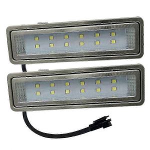 2 Pièces Rectangulaire Hotte De Cuisinière Panneau Lumineux 15w 120mm 12v Dc 230v Ampoule De Ventilation Cuisine Filtre Lampe 20w Halogène Équivalent - Neuf