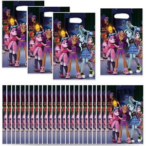 80pcs Bonbon Anniversaire Sachet, Monster Sacs De F&ecirc;te D'anniversaire, Sacs De F&ecirc;te De Biscuits Sac-Cadeau Pour Enfants, Sachet Anniversaire (25 X 16 Cm) - Neuf