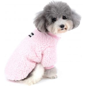 Subzonal-V&ecirc;tements Pour Animaux Manteau D'hiver Chaud En Polaire Pour Petit Chien Fleece Pullovers Chiot Chat Sweater Jumper Chihuahua Costume Rose Xl - Neuf