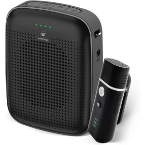 BLAZEFLUX-Ampli voix 15W micro cravate sans fil A006 pour profs, yoga, guide - systeme PA portable Bluetooth - Neuf