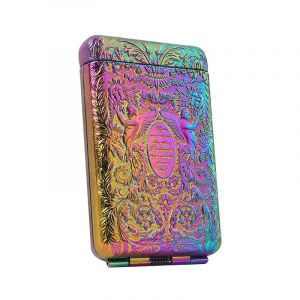 (Couleur) Européen Rétro Cas De Cigarettes Vintage Boîte À Cigarettes En Métal Personnalisée Ange De Jardin En Cas De Cigarettes Fume-Cigarette Cigarette De La Boîte De Cas Po - Neuf