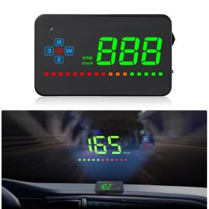 Affichage tête haute automatique,affichage HUD GPS véhicule HUD,pour tous les véhicules et camions,projecteur LED du pare brise,film réfléchissant HUD,tachymètre GPS,plug and play - Neuf