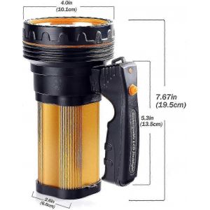 Lampe de poche LED rechargeable de 7000 lumens étanche ipx4 lampe de camping portable 6000mah - Neuf