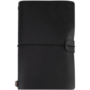 ChenQuanSarl-Carnet De Voyage Fait À La Main En Cuir Synthétique Classique, Carnet De Voyage, Journal Intime Personnalisé, Bloc-Notes Rechargeable, Pour Homme Ou Femme (Noir) [Office - Neuf