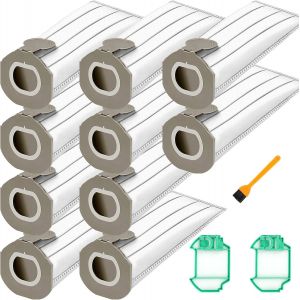12 Sacs Aspirateur Microfibre Pour Vorwerk Kobold Vk7S Vk7 Fp7S Fp7, Sac À Poussière De Rechange, Sac Aspirateur Avec 2 Filtres Moteur Et 1 Brosse De Nettoyage, Accessoires Pour As[SSE7112654] - Neuf
