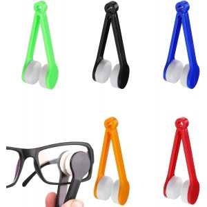 Kalanka-5pcs Nettoyage Lunettes,Essuie Lunettes De Vue,Nettoyage Lunettes De Vue,Nettoyeur Lunettes,Mini Nettoyants Portables En Microfibre Pour Lunettes De Soleil - Neuf