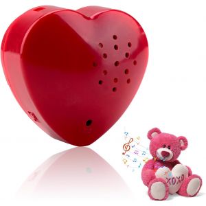 Enregistreur Vocal pour Peluche 30 Secondes,Mini Enregistreur Sonore en Forme de Coeur,Module Enregistrement de Messages Vocaux Personnalis&eacute;s,Enregistreur Vocal DIY pour Jouet Peluche Bo&icirc;te.[V435] - Neuf