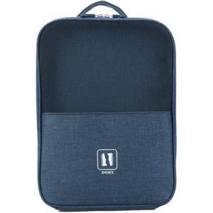 Kalanka-Organisateur De Porte-Chaussures Portable, Sac De Rangement Pour Chaussures De Voyage, Organisateur De Chaussures De Imperméables, Sac À Chaussures Résistant À La Saleté De Voyage (Bleu Marin - Neuf