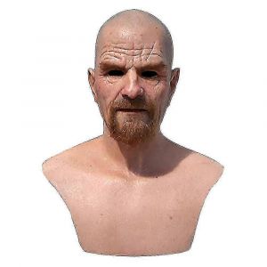 Latex Tête Complète Au-Dessus De La Tête Walter White Breaking Bad Halloween Cosplay Masque Ui - Neuf