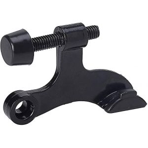 But&eacute;es de porte &agrave; charni&egrave;re, lot de 4, r&eacute;glables, robustes, noires - Neuf