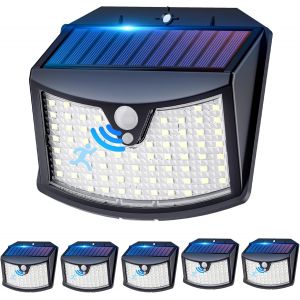 Lampe Solaire Exterieur, &iquest;Lot De 6&iquest; Lumi&egrave;re Solaire Ext&eacute;rieure, 3 Modes Ip65 &Eacute;tanche - &Eacute;clairage Ext&eacute;rieur Solaire Pour Jardin, Garage, Patio, Lampe Exterieur Murale - Neuf