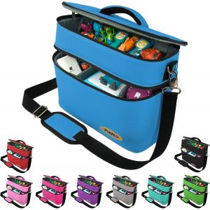 Ulteronixshop-Sac Pour Toniebox Et Tigerbox Avec Bandouli&egrave;re, Peut Contenir Jusqu'&agrave; 55 Figurines, &Eacute;couteurs Et Station De Charge Pour Enfants (Bleu) - Neuf