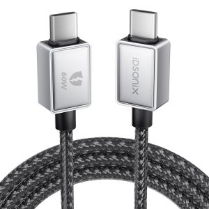 C&acirc;ble Usb C Vers Usb C, C&acirc;ble Rapide 60 W 1M Pd C&acirc;ble Donn&eacute;es T&eacute;l&eacute;phone Portable Type C Pour Macbook Pro/Air Ipad Mini Surface Samsung S23/S22/S21/S10/S9/S8 Huawei P40/P30/P20 Xiaomi Etc - Neuf