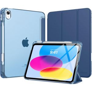 Coque Pour Ipad 11 Pouces (A16) 11e G&eacute;n&eacute;ration 2025, Ipad 10e G&eacute;n 10,9"" 2022 Avec Porte-Stylet, &Eacute;tui Ipad 10e Gen Mince L&eacute;g&egrave;re &Agrave; Trois Volets Avec Pc Arri&egrave;re Translucide Robuste, Denim - Neuf