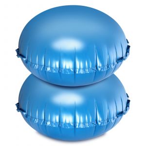 Coussin de piscine hivernage coussin flottant oreiller piscine 300x300cm rond r&eacute;sistant au gel pour piscines hors sol 2 pi&egrave;ces - Neuf